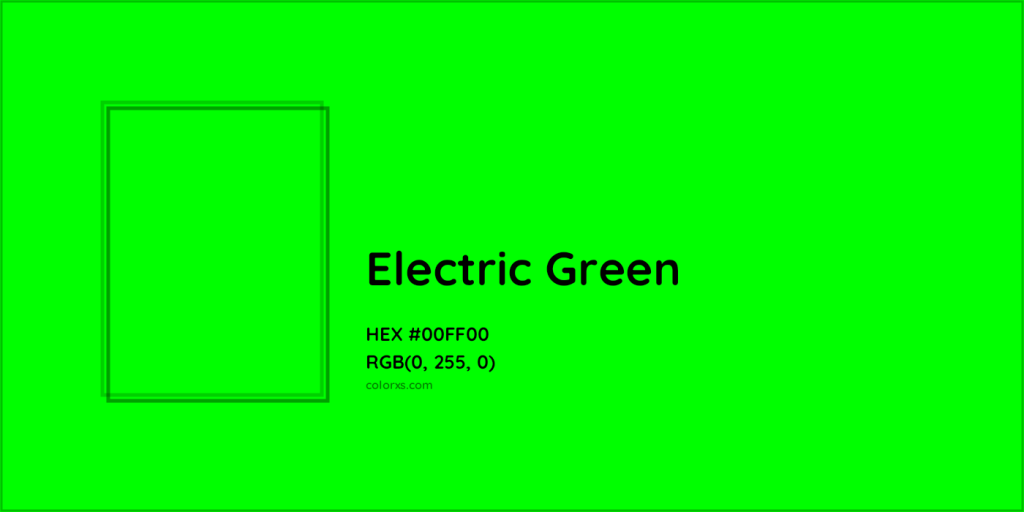 Picture of: About Electric Green – Color codes, similar colors and paints