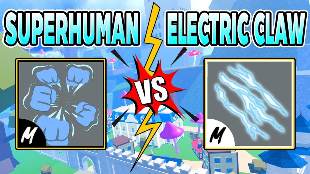 Picture of: (BEST MELEE!!!!) Superhuman Vs Electric Claw – 🌊Blox Fruit