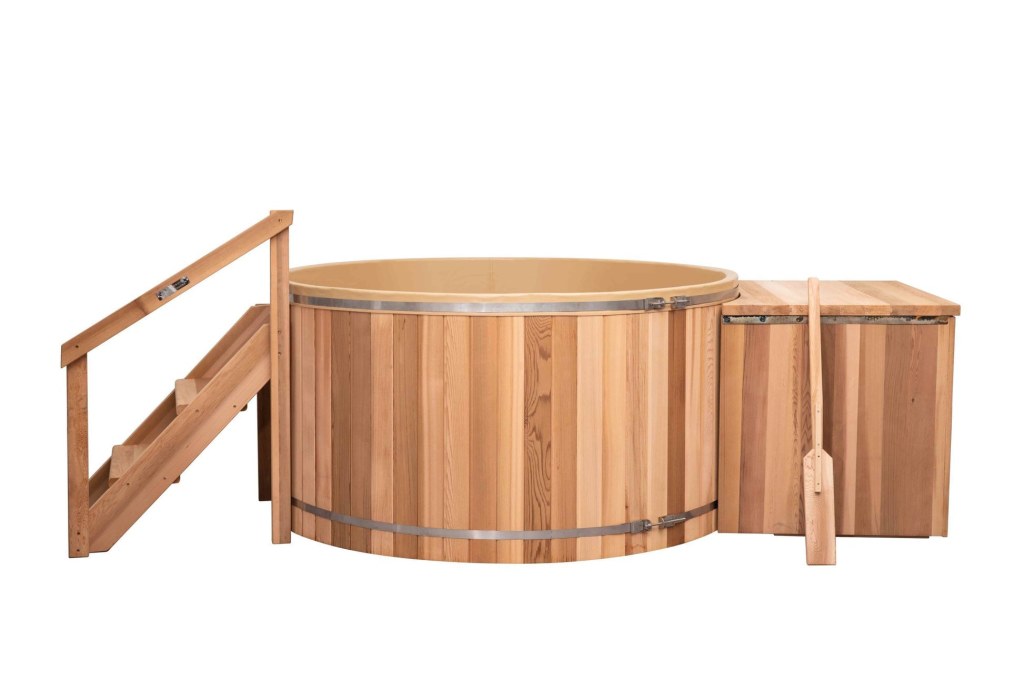 Picture of: Cedar Hot Tub – Electric Heater –  Person