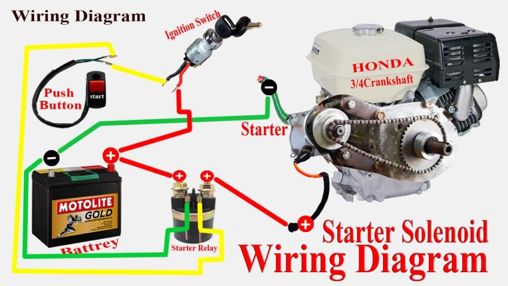 honda gx160 electric start wiring diagram - DIY Electric Starter Wiring Diagram easy steps