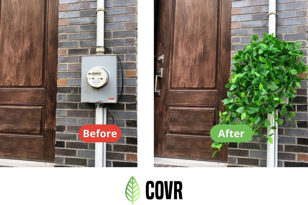 Picture of: Electric Meter Cover Green Ivy – Etsy