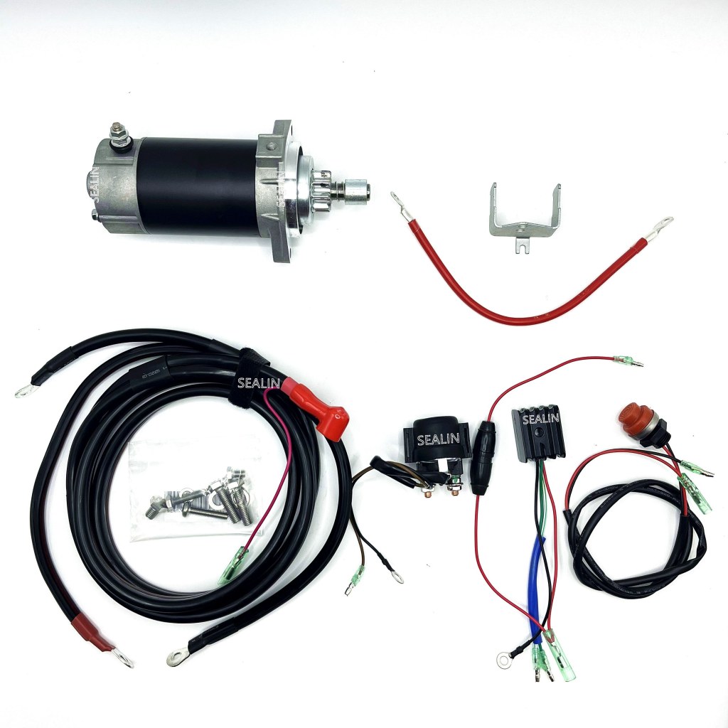 Picture of: ELECTRIC START KIT FOR MERCURY HP HP HP TOHATSU HP  HP SUZUKI  HP  STROKE OUTBOARD MOTOR