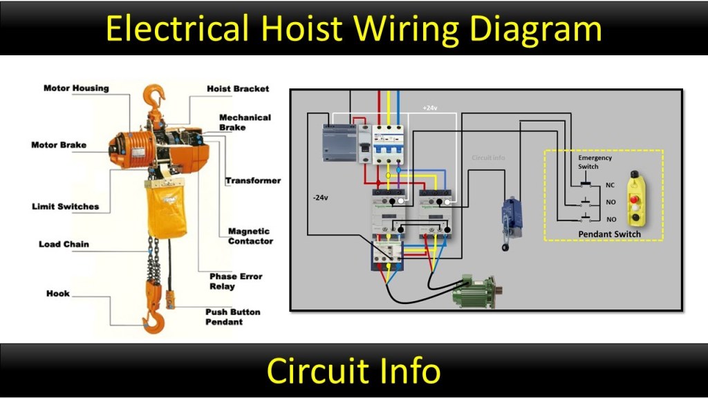 Picture of: Electrical Hoist Wiring Diagram / Crane wiring / Overhead crane @CircuitInfo