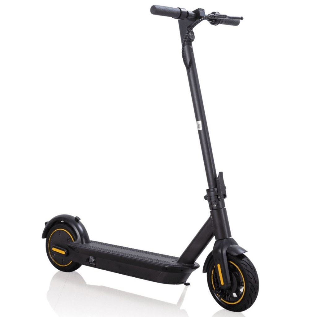 Picture of: Emoko HT-T Max Electric Scooter: Maximum Speed of KPH, Impressive 5KM  Range, W Peak Wattage, ” Solid Tubeless Tire, Backed by a 2-Month