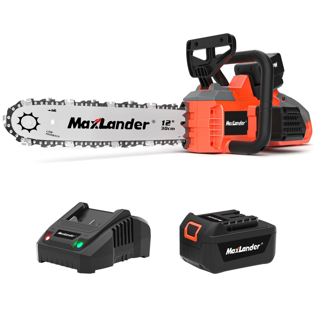 Picture of: -Inch Cordless Battery Operated Chainsaw with x