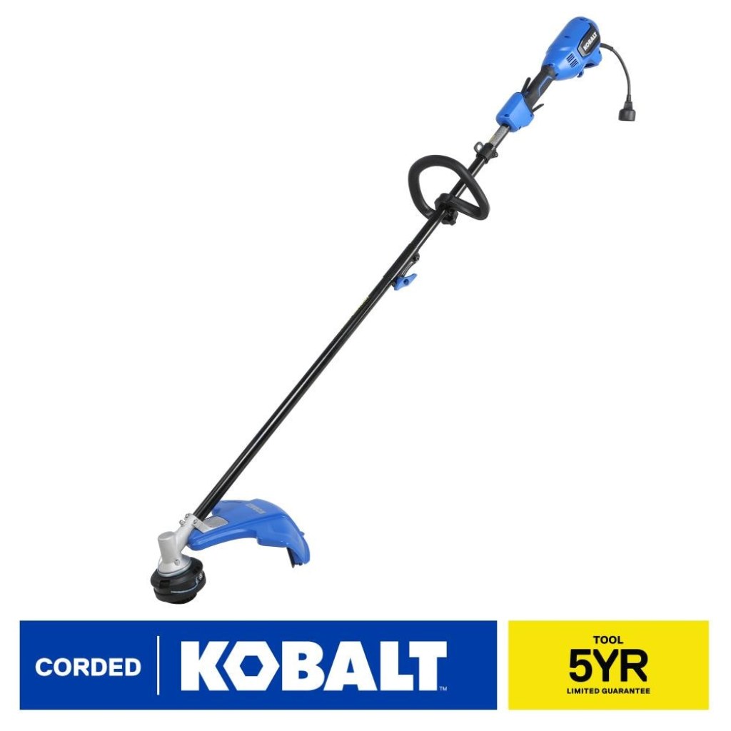 Picture of: Kobalt -Amp -in Corded Electric String Trimmer with Attachment