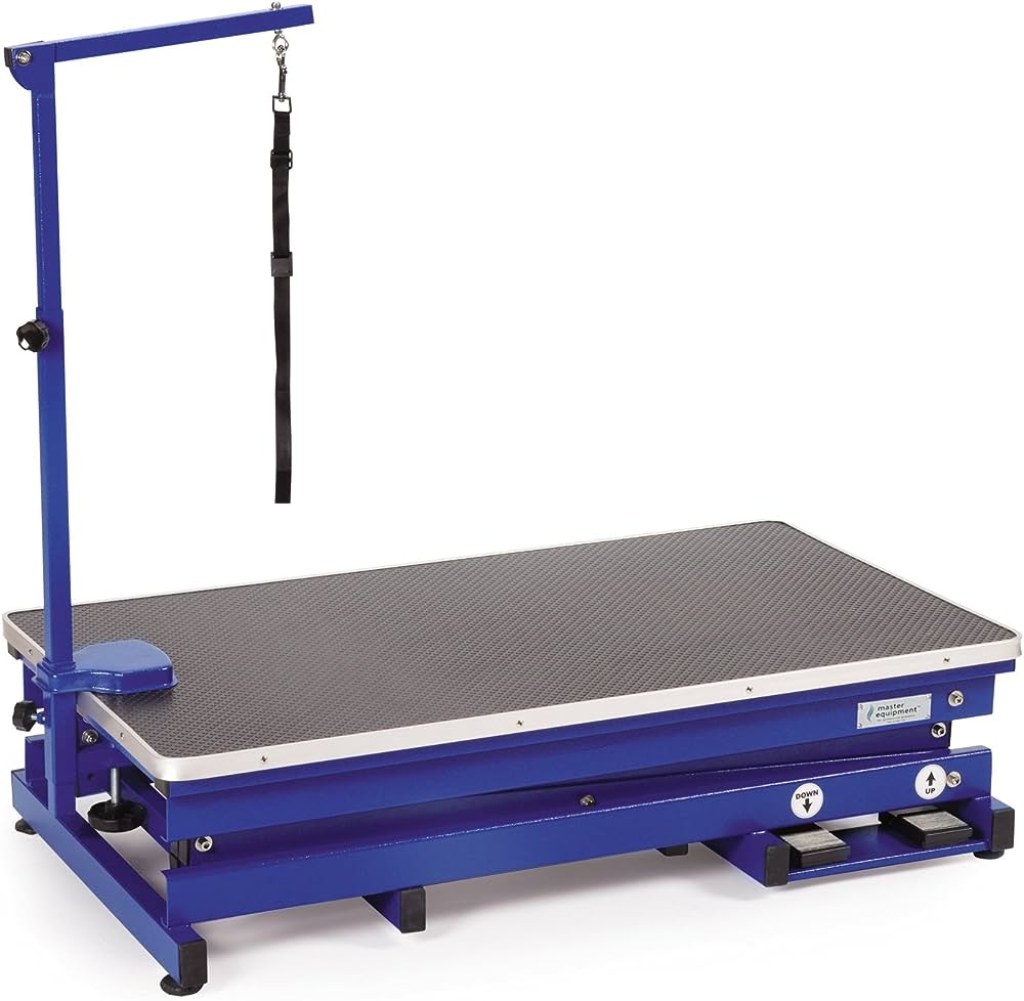Picture of: Master Equipment Master Equip Xtend Electric Grooming Table, Blue