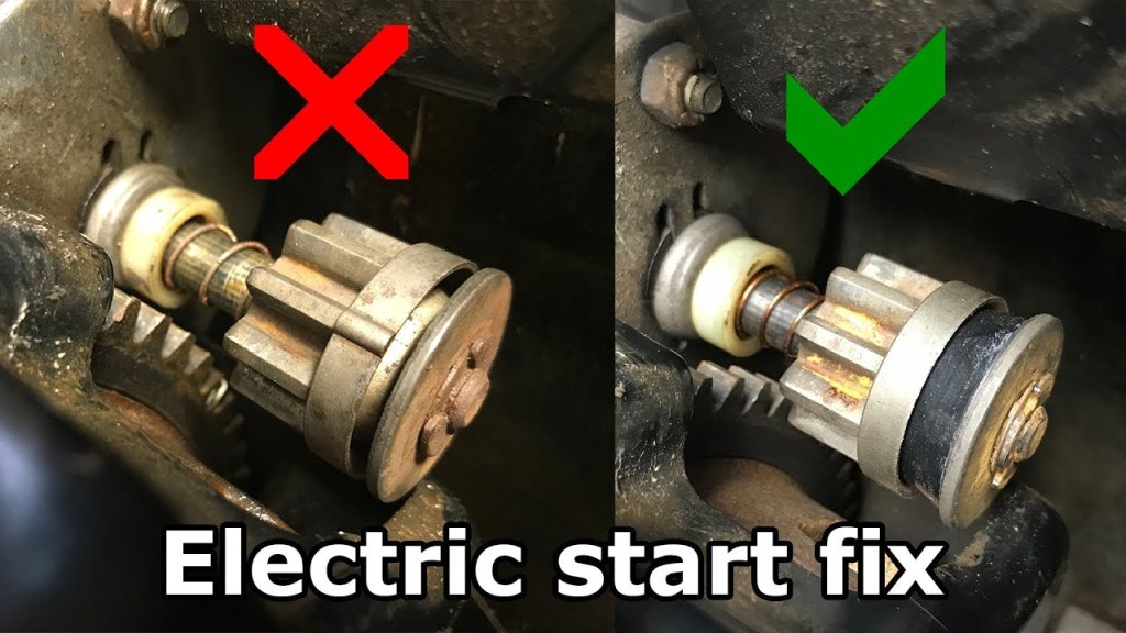 Picture of: Snowblower electric start repair – spins but won’t start