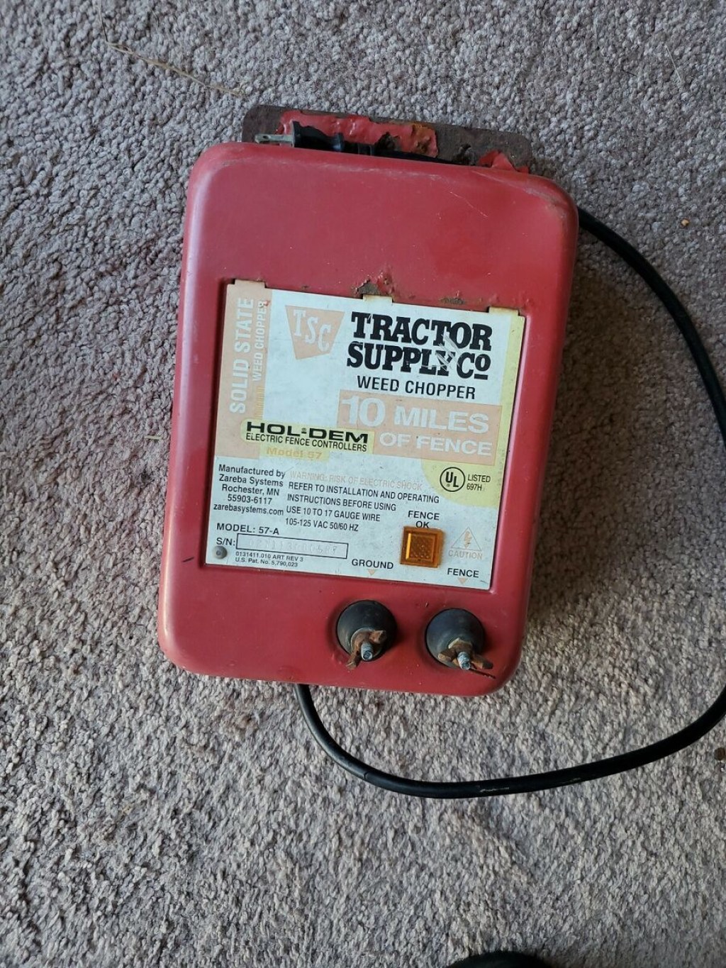 Picture of: TSC Solid state Weed Chopper Electric fence controller a For parts,Not  working