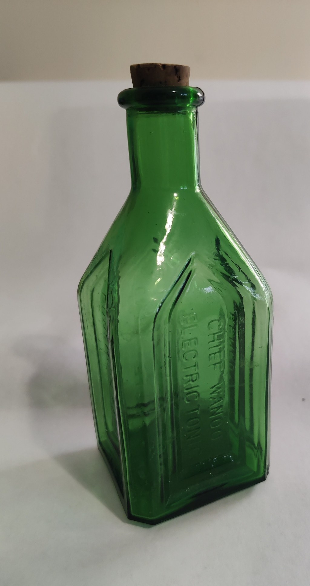 Picture of: Vintage Green Chief Wanoo Electric Tonic Bottle – Etsy